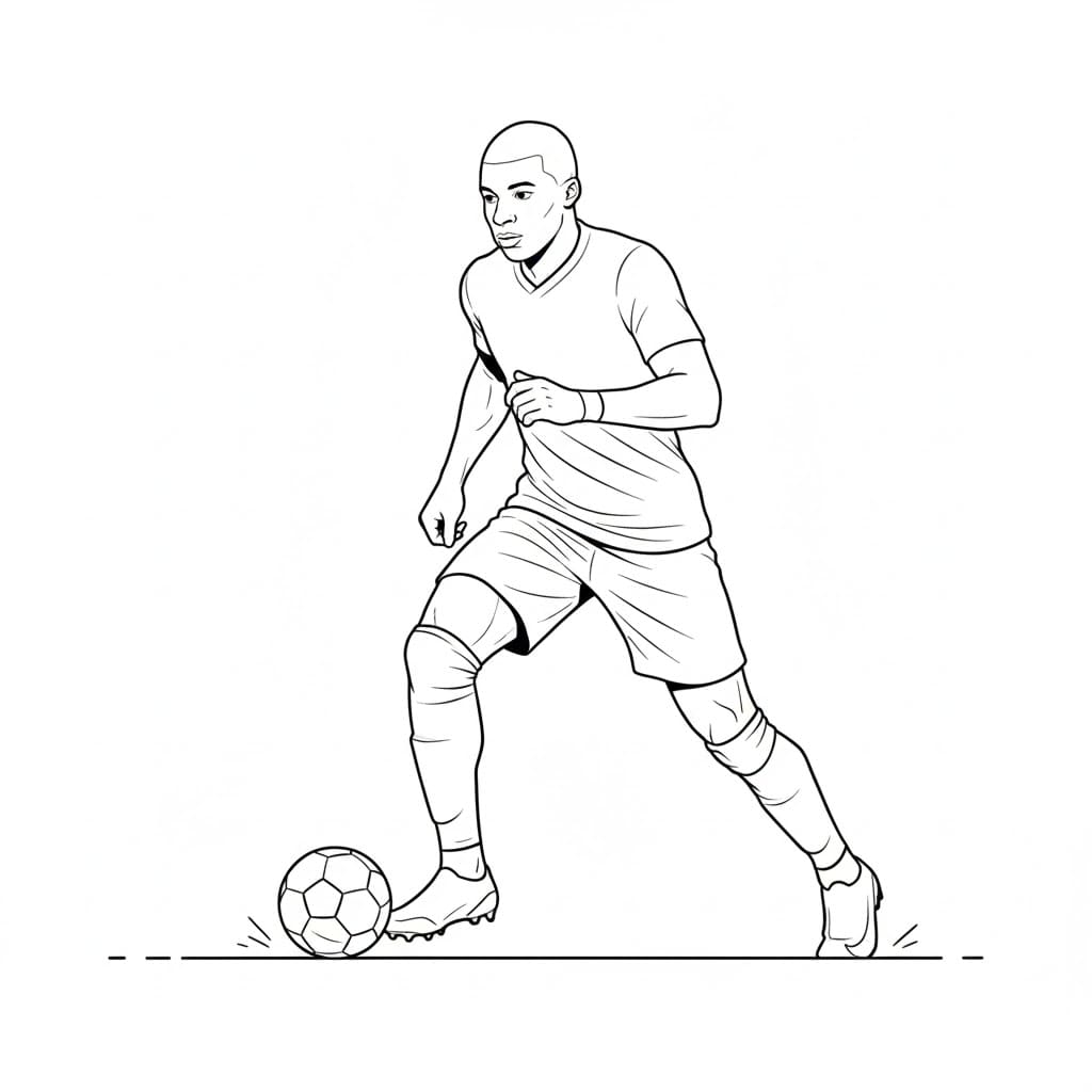 ระบายสี คีเลียน เอ็มบัปเป้ คอนโทรลบอล