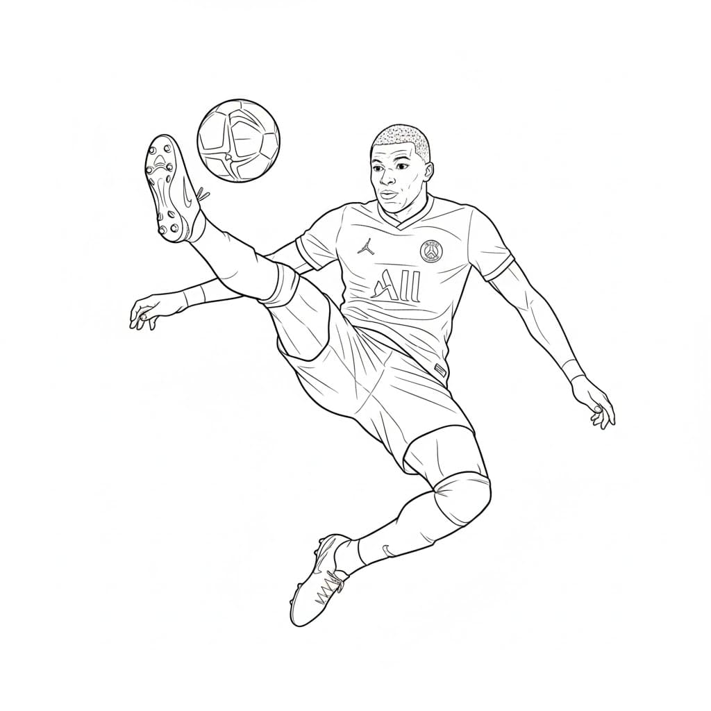 ระบายสี คีเลียน เอ็มบัปเป้ ยิง