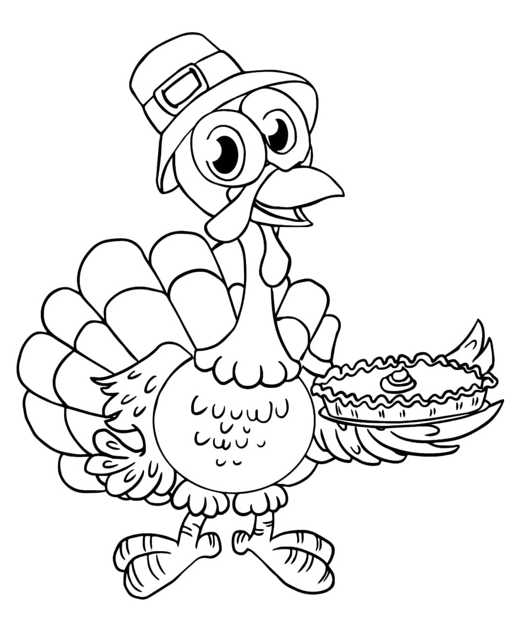 ระบายสี ไก่งวงและอาหาร