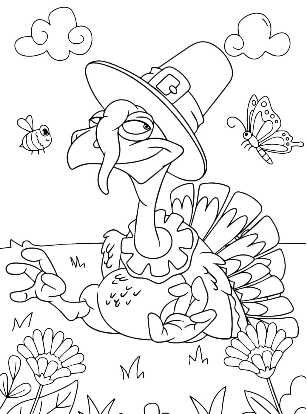 ระบายสี ไก่งวงที่ดี