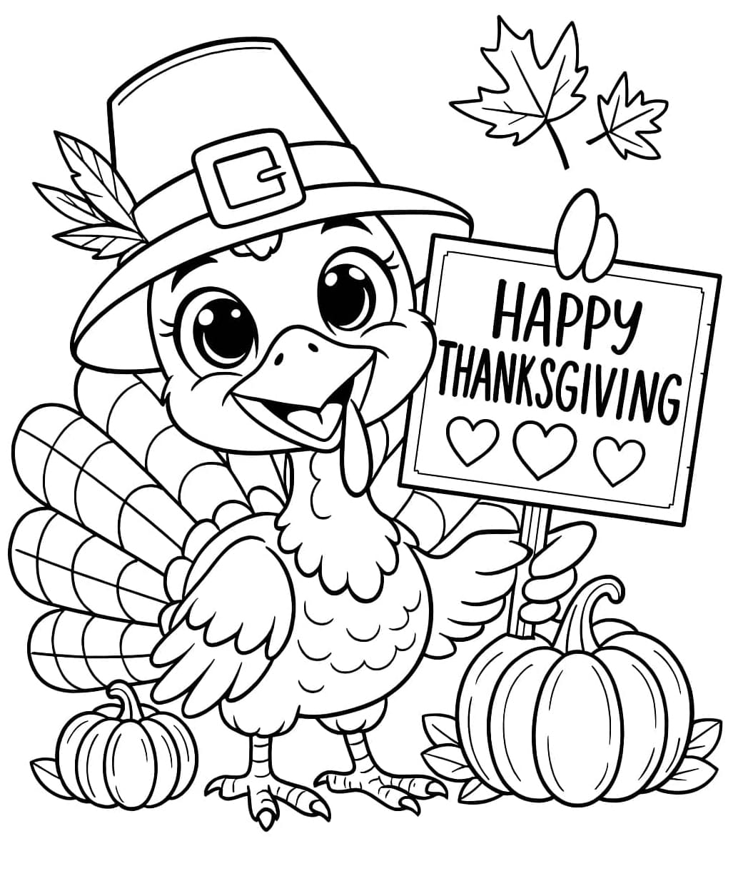 ระบายสี ไก่งวงที่แสนวิเศษ