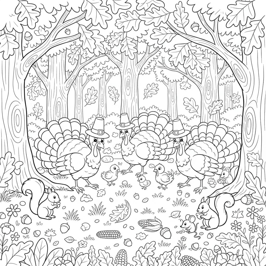 ระบายสี ไก่งวงอยู่ที่นี่