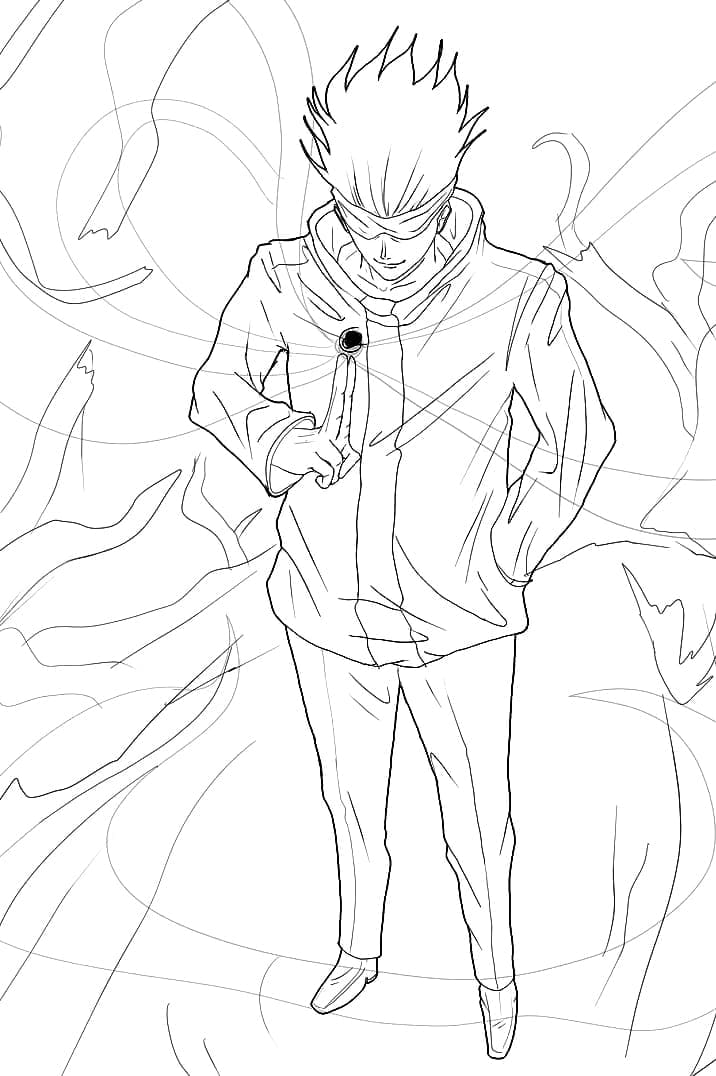 ระบายสี โกโจ ซาโตรุผู้มหัศจรรย์