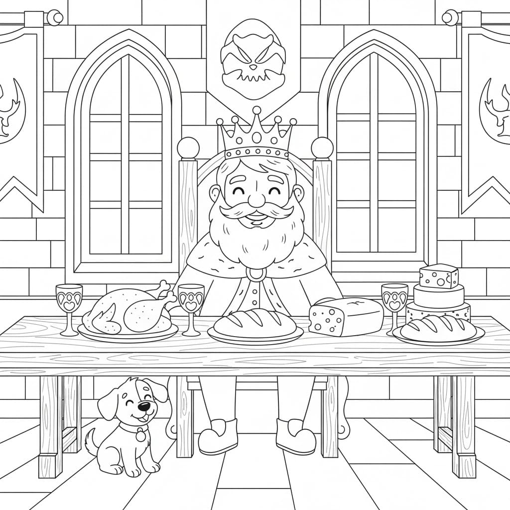 ระบายสี กษัตริย์เสวย