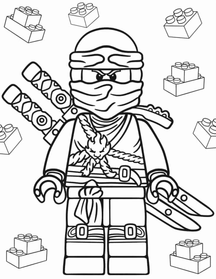 ระบายสี เลโก้นินจาสำหรับเด็ก