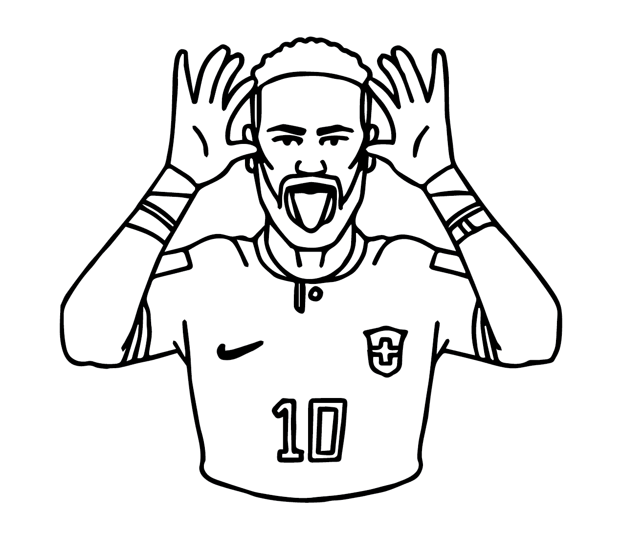 ระบายสี นักฟุตบอลเนย์มาร์ฟรี