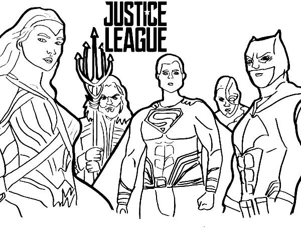 ระบายสี นักสู้ จัสติซ ลีก ที่ทรงพลัง