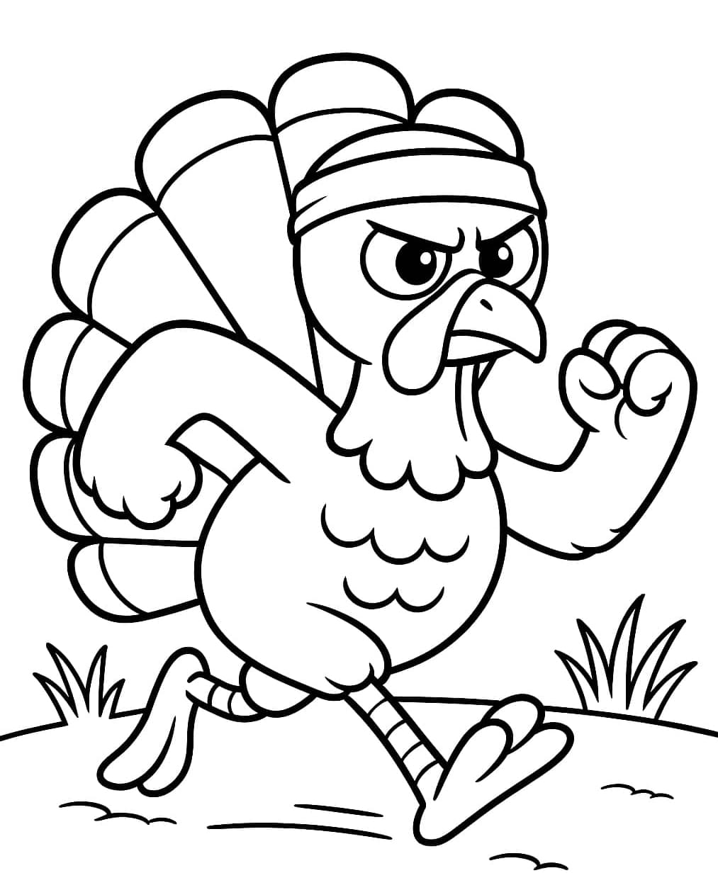 ระบายสี นักออกแบบการ์ตูนไก่งวง