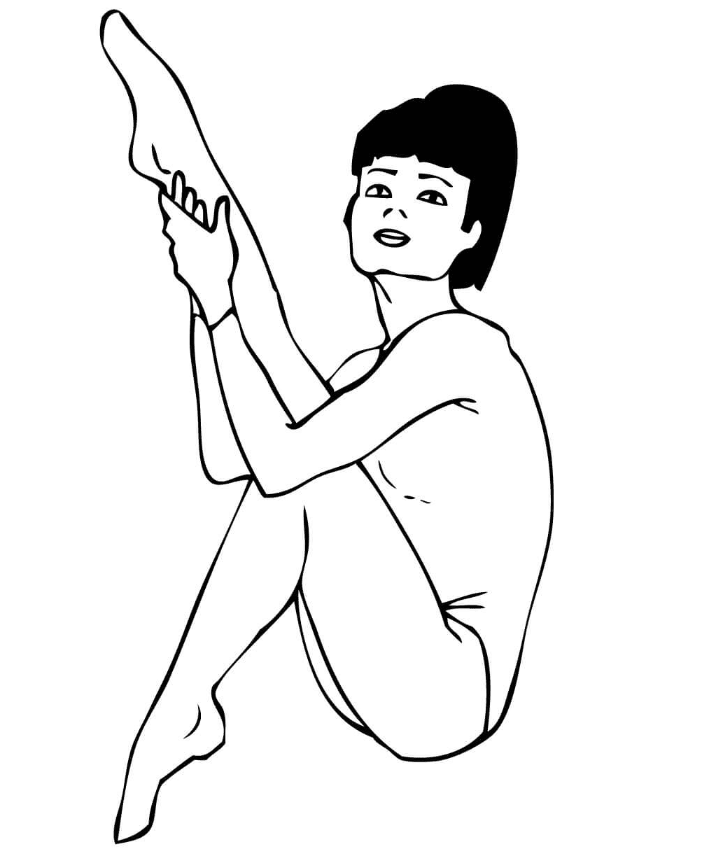 ระบายสี นักยิมนาสติกลีลา