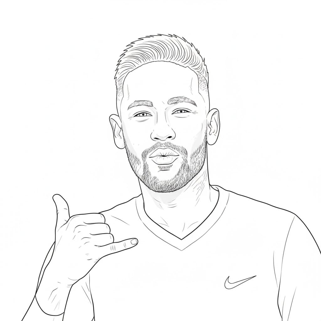 ระบายสี เนย์มาร์มีความสุขมาก