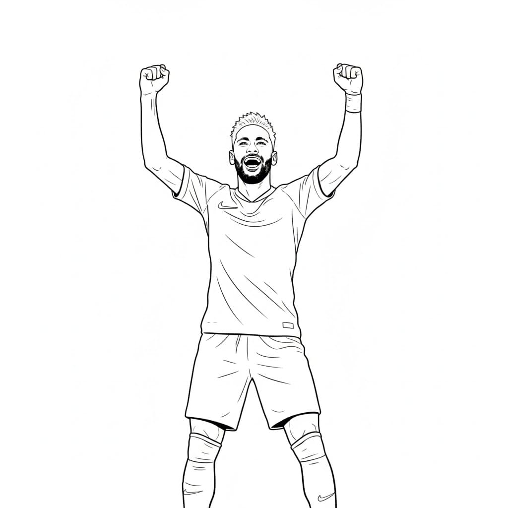 ระบายสี เนย์มาร์น่ารักมาก