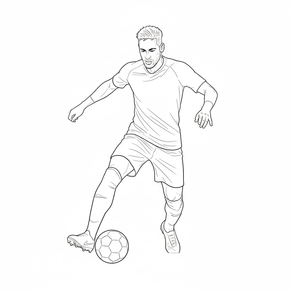 ระบายสี เนย์มาร์คุมบอล