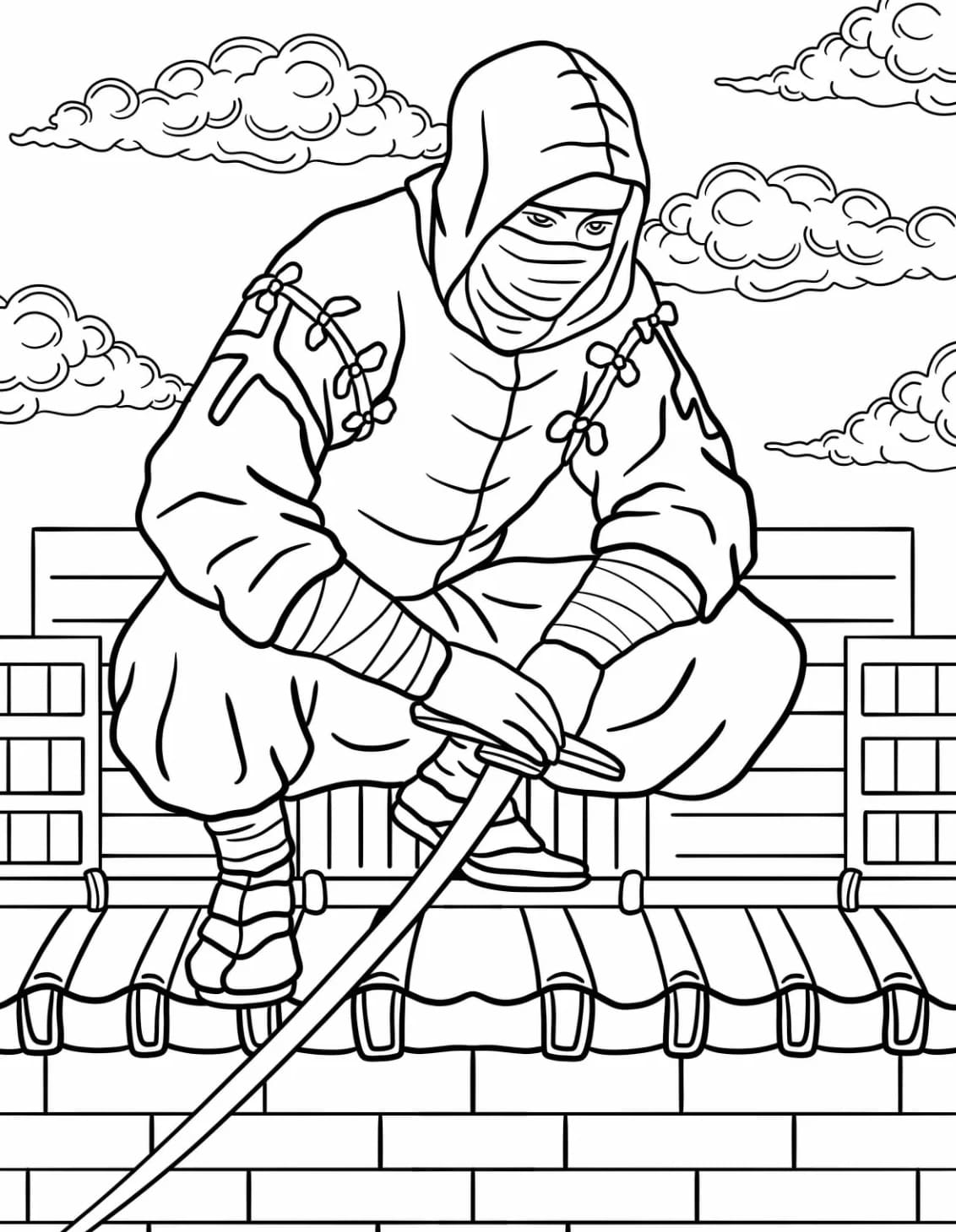 ระบายสี นินจาหมอบ