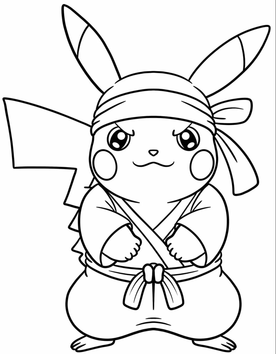 ระบายสี ปิกาจูนินจาสุดน่ารัก