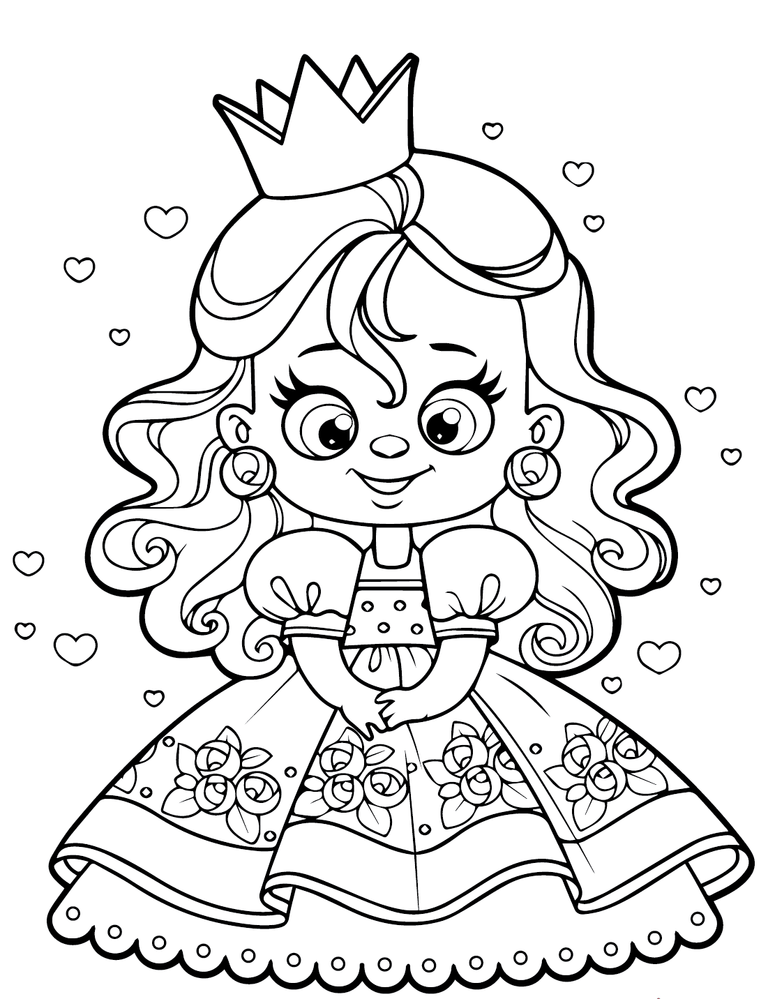 ระบายสี ราชินีผู้แสนน่ารักฟรี