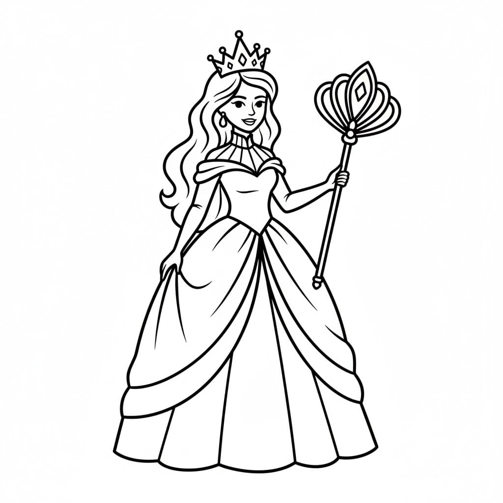 ระบายสี ราชินีปกติ