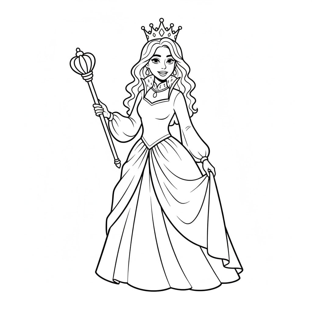 ระบายสี ราชินี