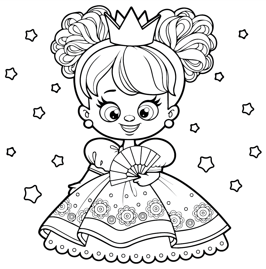 ระบายสี ราชินีสำหรับเด็ก