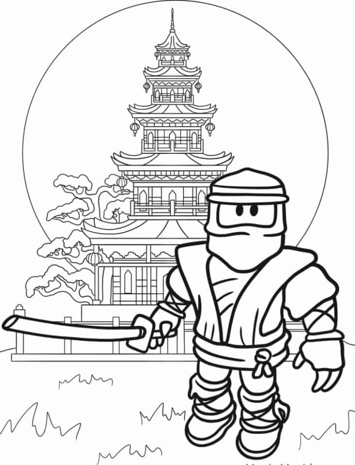 ระบายสี โรบล็อกซ์ นีออนนินจา