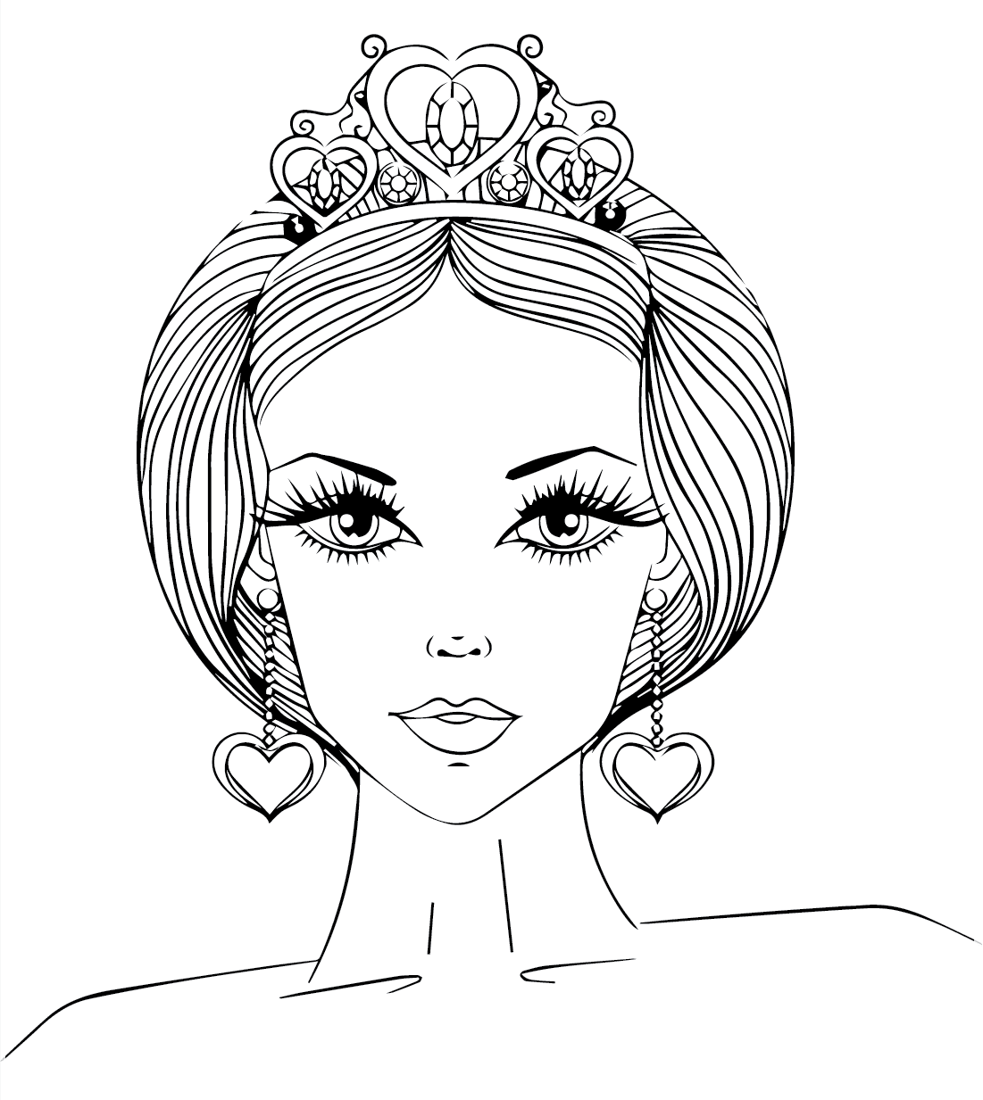 ระบายสี รูปภาพฟรีควีน