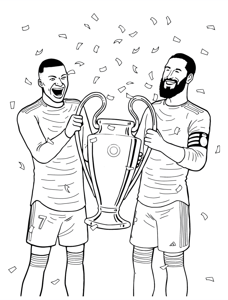 ระบายสี รูปภาพ คีเลียน เอ็มบัปเป้