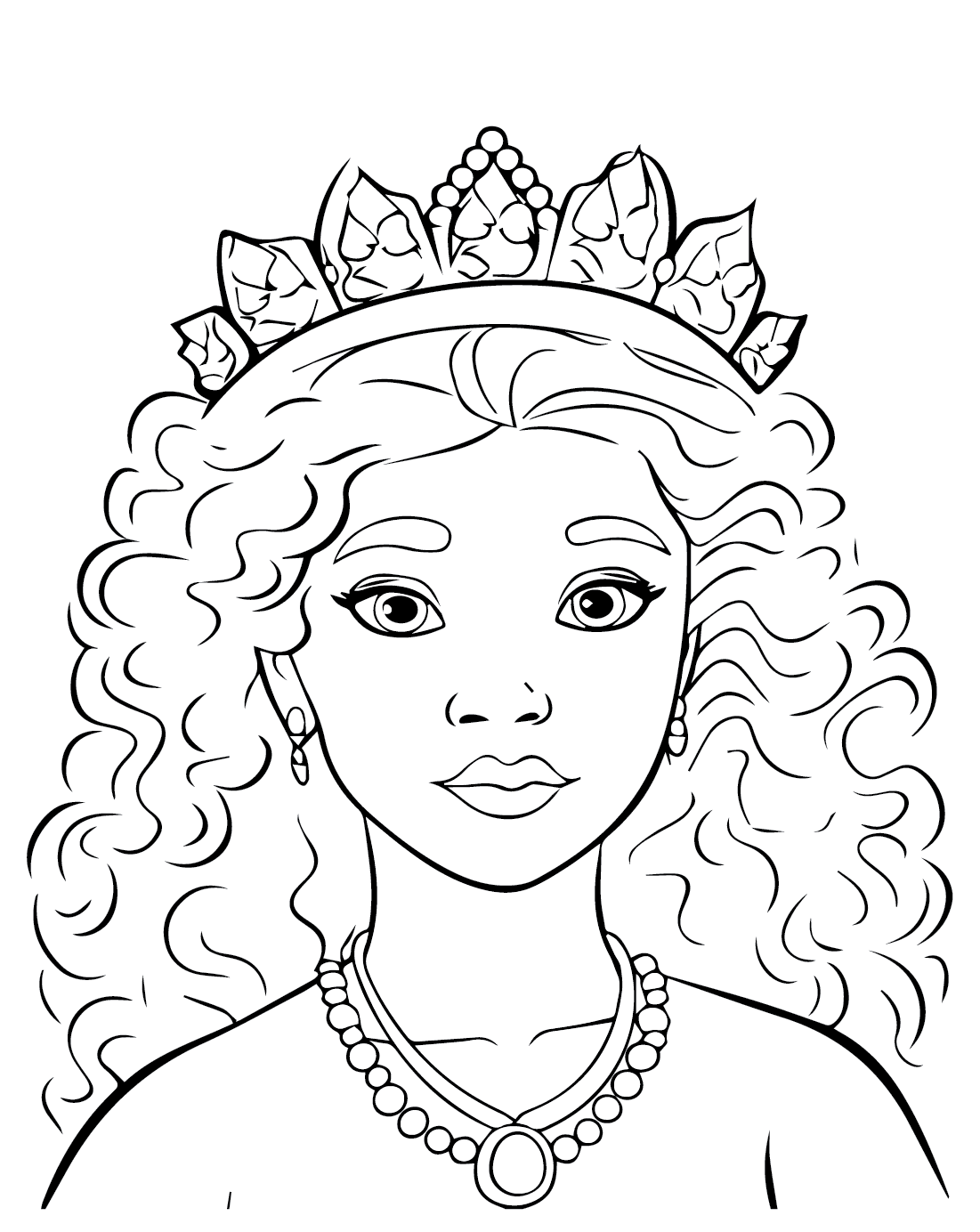 ระบายสี รูปภาพราชินีฟรี