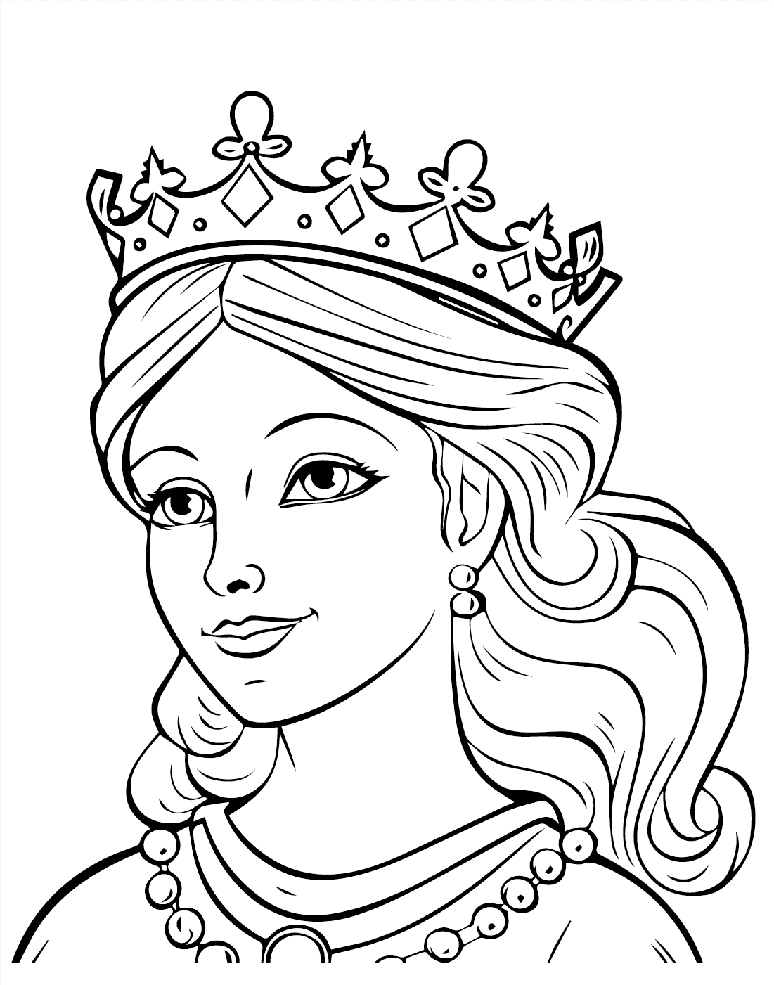 ระบายสี รูปภาพราชินี