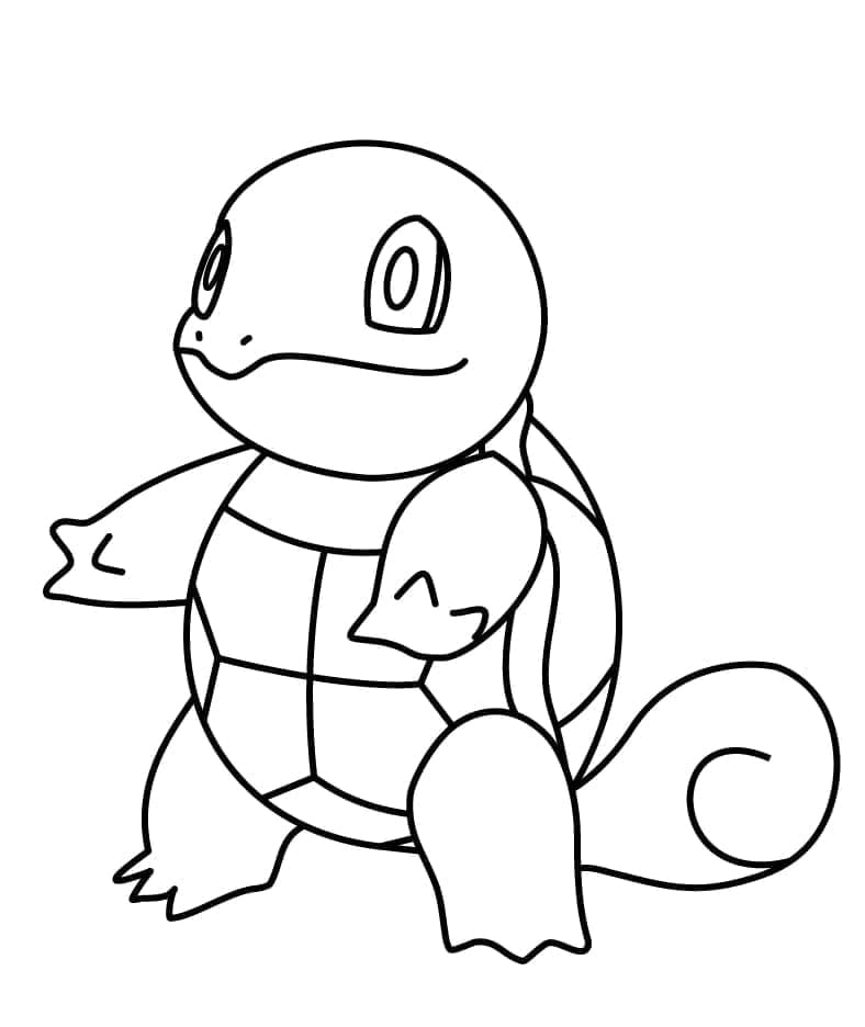 ระบายสี เซ็นนิกาเมะ จากโปเกม่อน