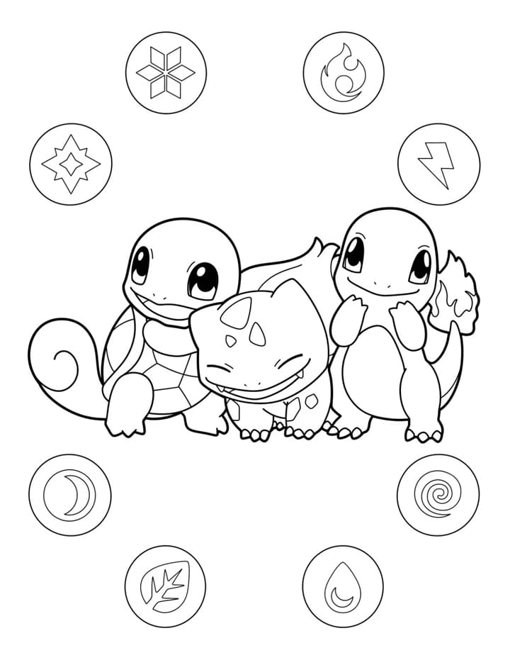 ระบายสี เซ็นนิกาเมะ และเพื่อนอีก 2 คน