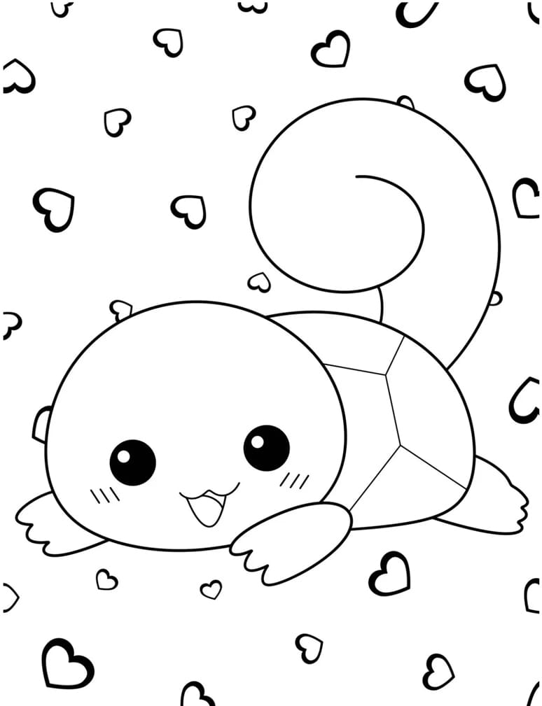 ระบายสี เซนนิกาเมะน่ารักจัง