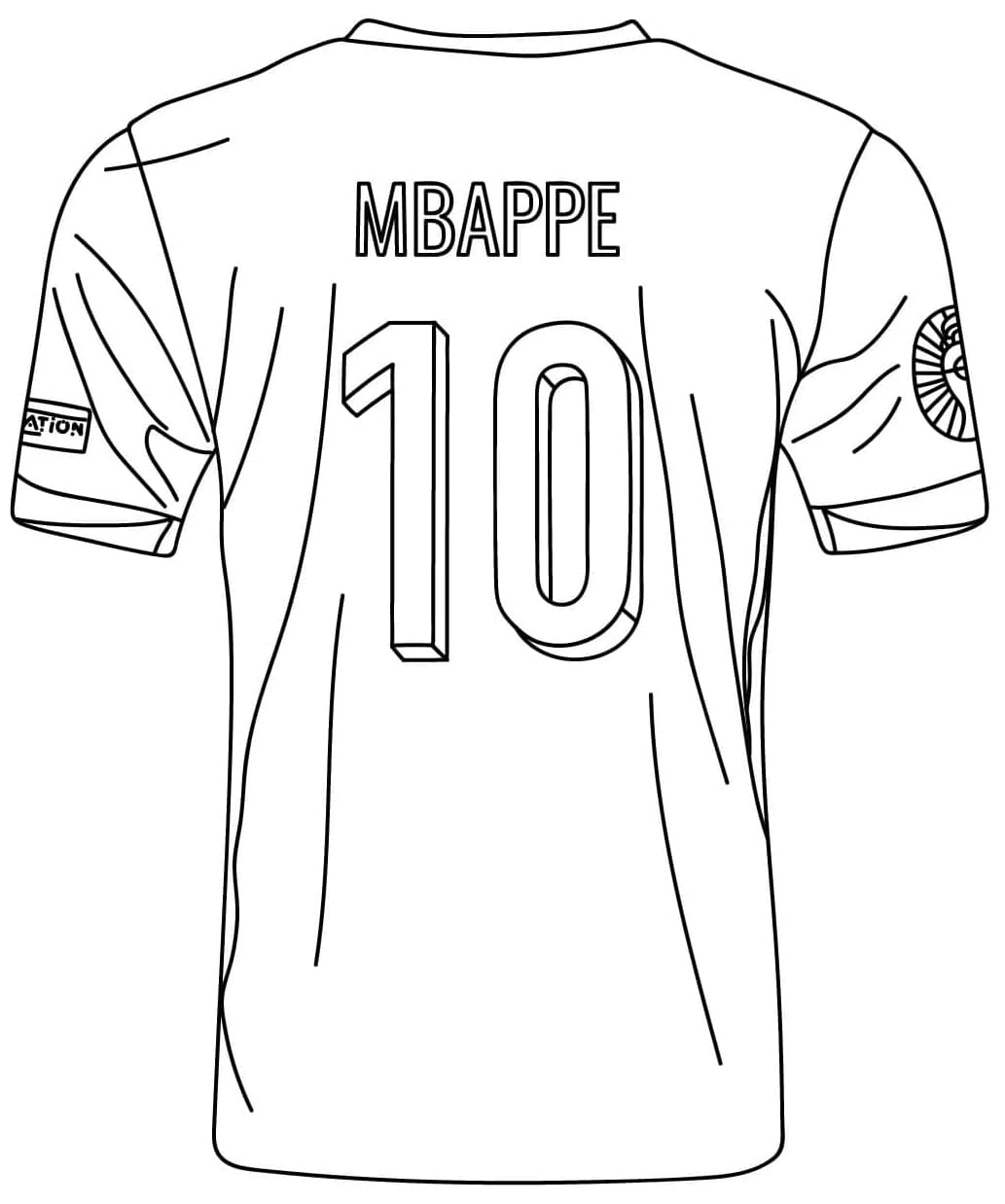 ระบายสี เสื้อยูโรของคีเลียน เอ็มบัปเป้