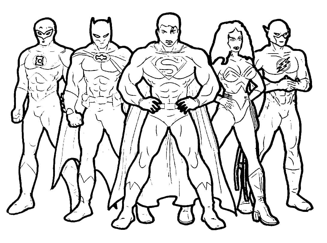 ระบายสี จัสติซ ลีก