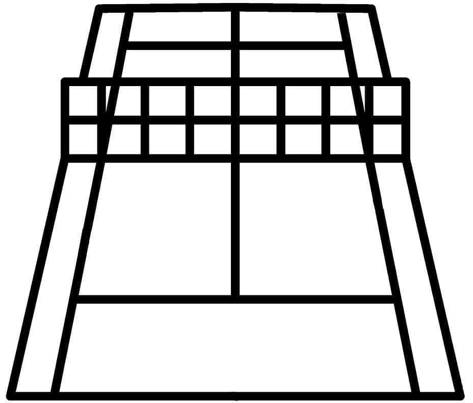 ระบายสี สนามเทนนิส