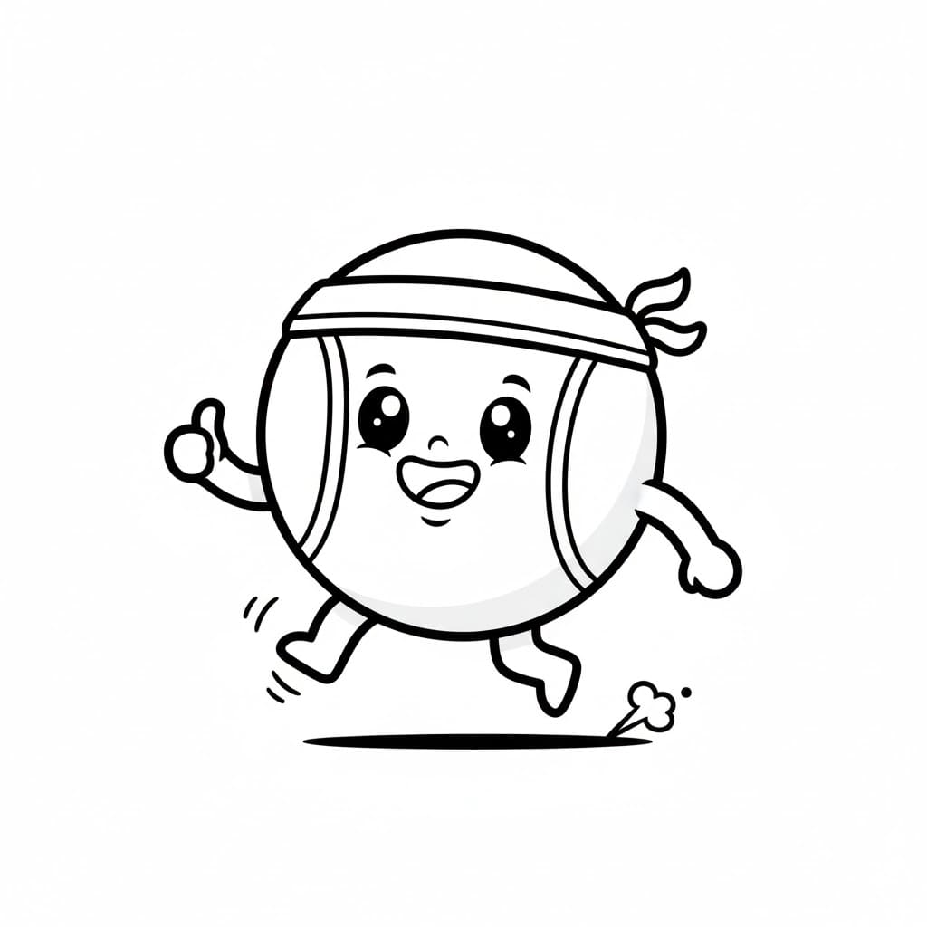 ระบายสี เทนนิสน่ารัก