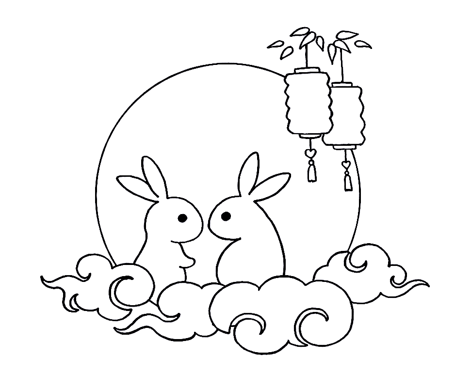 ระบายสี เทศกาลไหว้พระจันทร์ฟรี