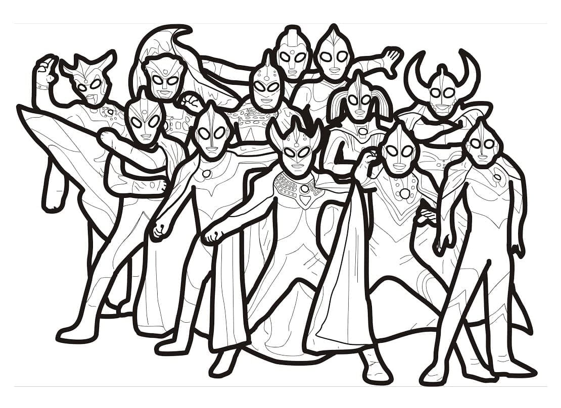 ระบายสี ทีมอุลตร้าแมน