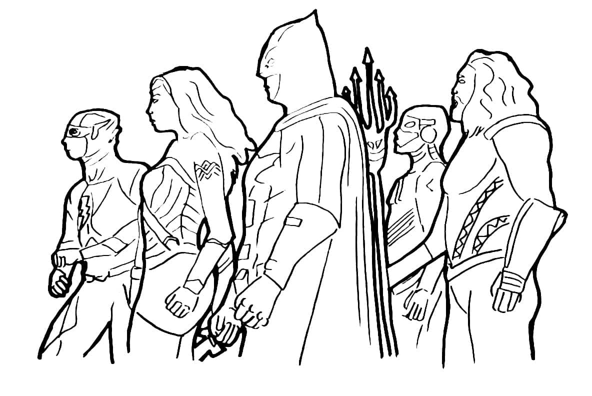 ระบายสี ทีมซูเปอร์ฮีโร่แห่ง จัสติซ ลีก