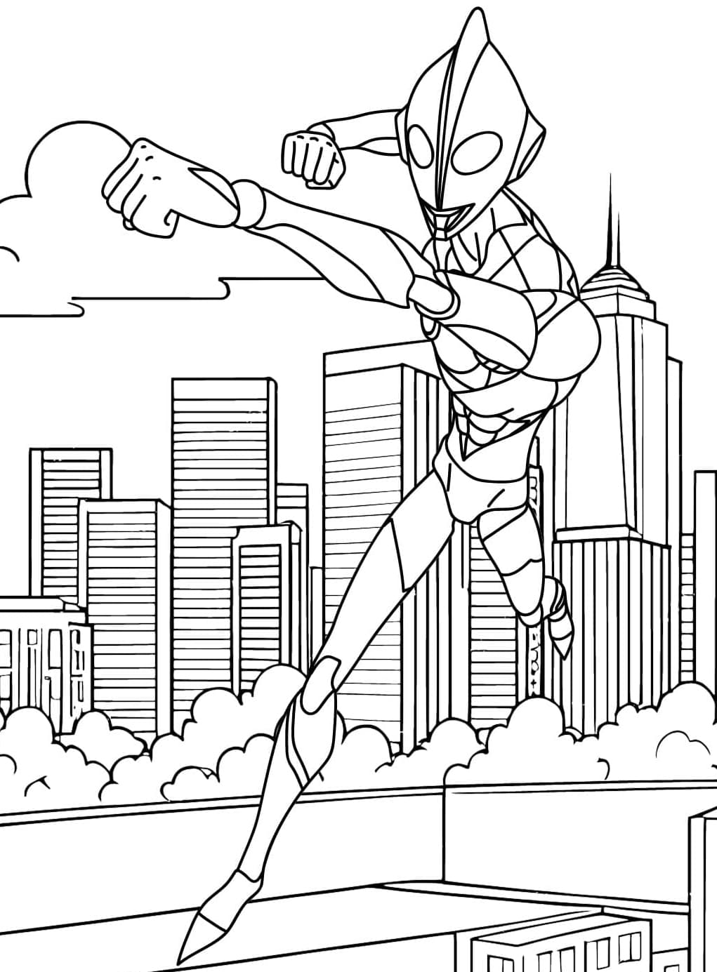 ระบายสี อุลตร้าแมนพันช์