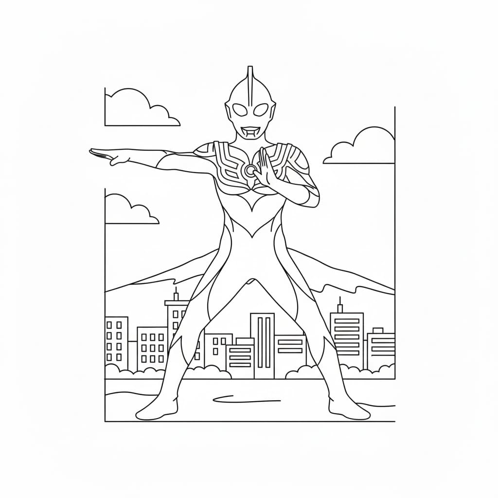 ระบายสี อุลตร้าซีรีส์ ดี