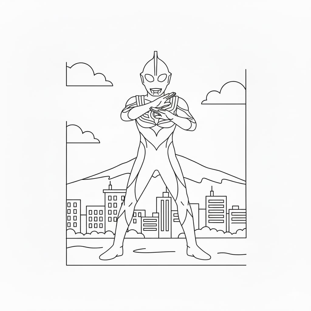 ระบายสี อุลตร้าซีรีส์ ฟรีสำหรับเด็ก