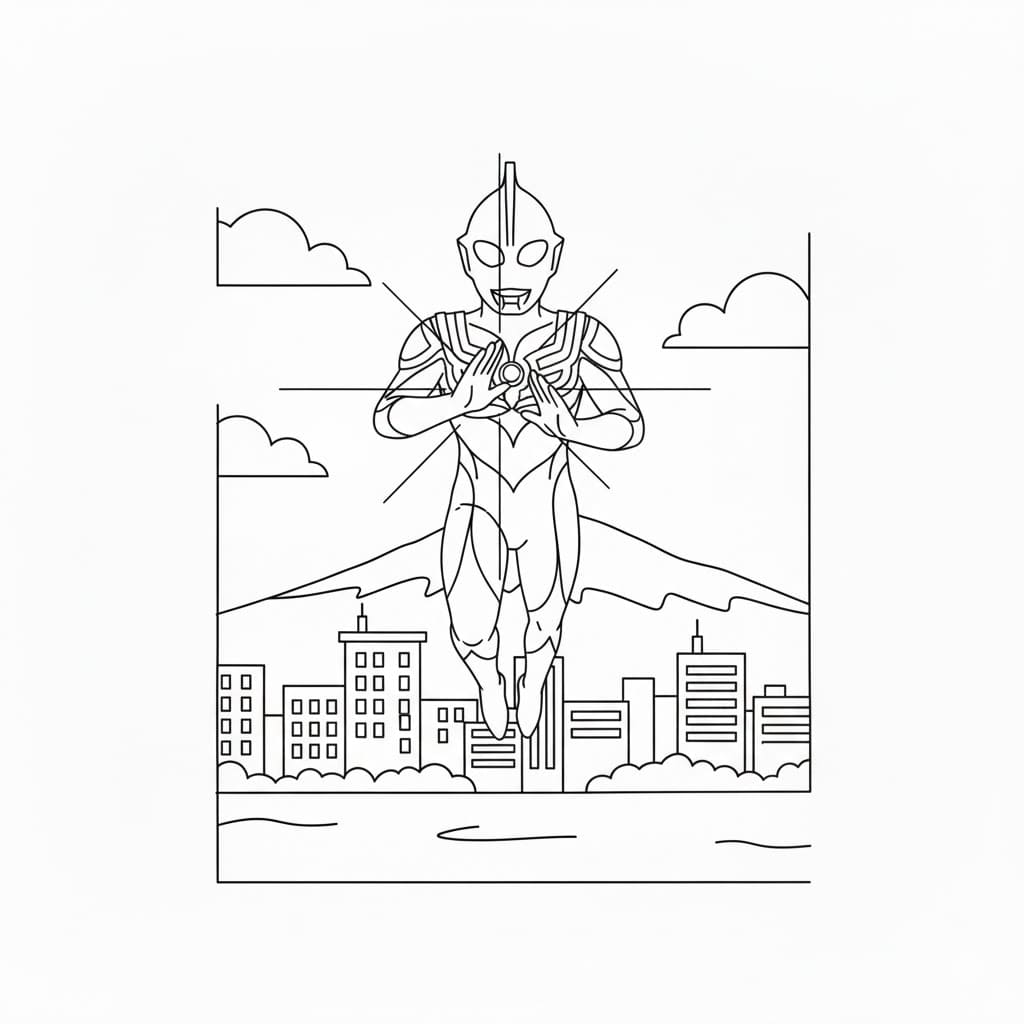 ระบายสี อุลตร้าซีรีส์สำหรับเด็ก