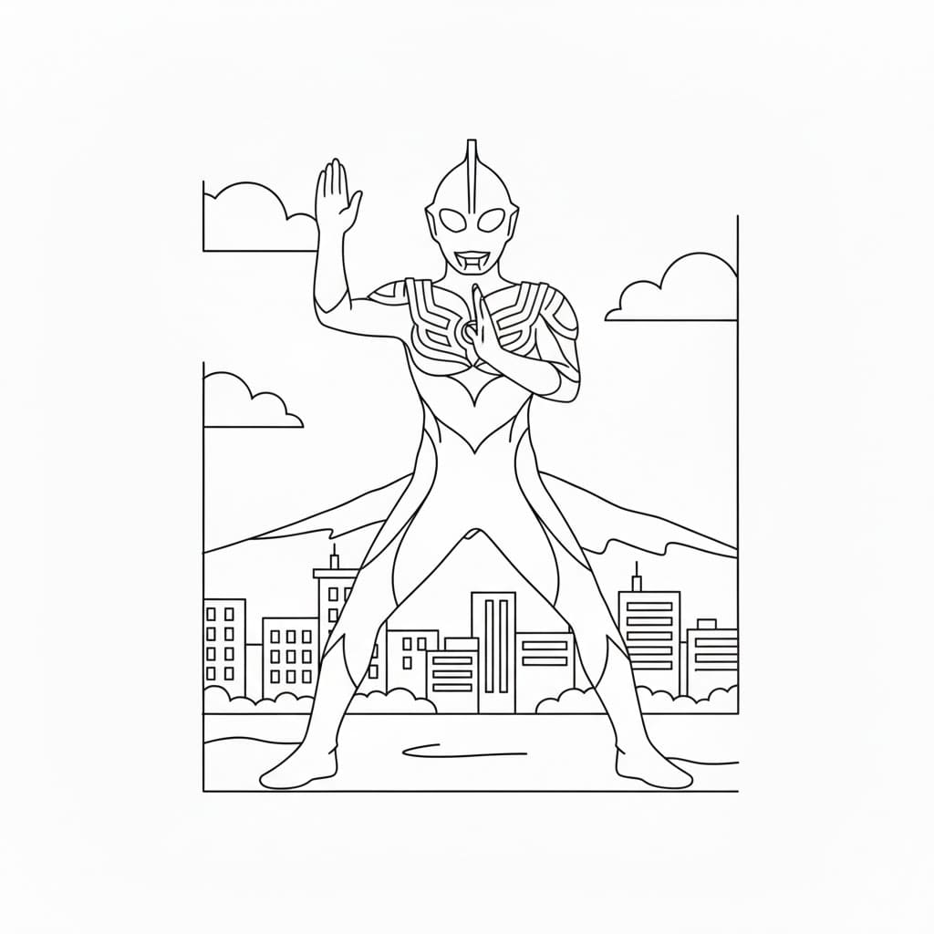 ระบายสี อุลตร้าซีรีส์สุดอัศจรรย์