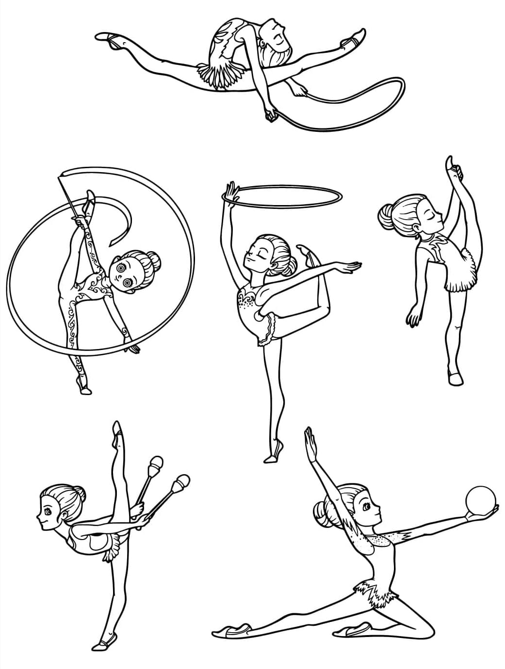 ระบายสี ยิมนาสติกลีลา