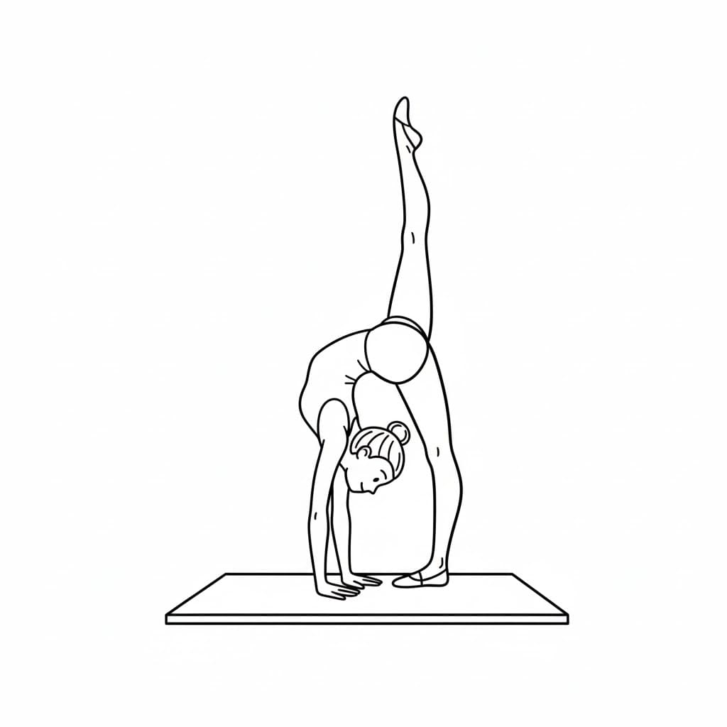 ระบายสี ยิมนาสติกศิลป์น่ารัก