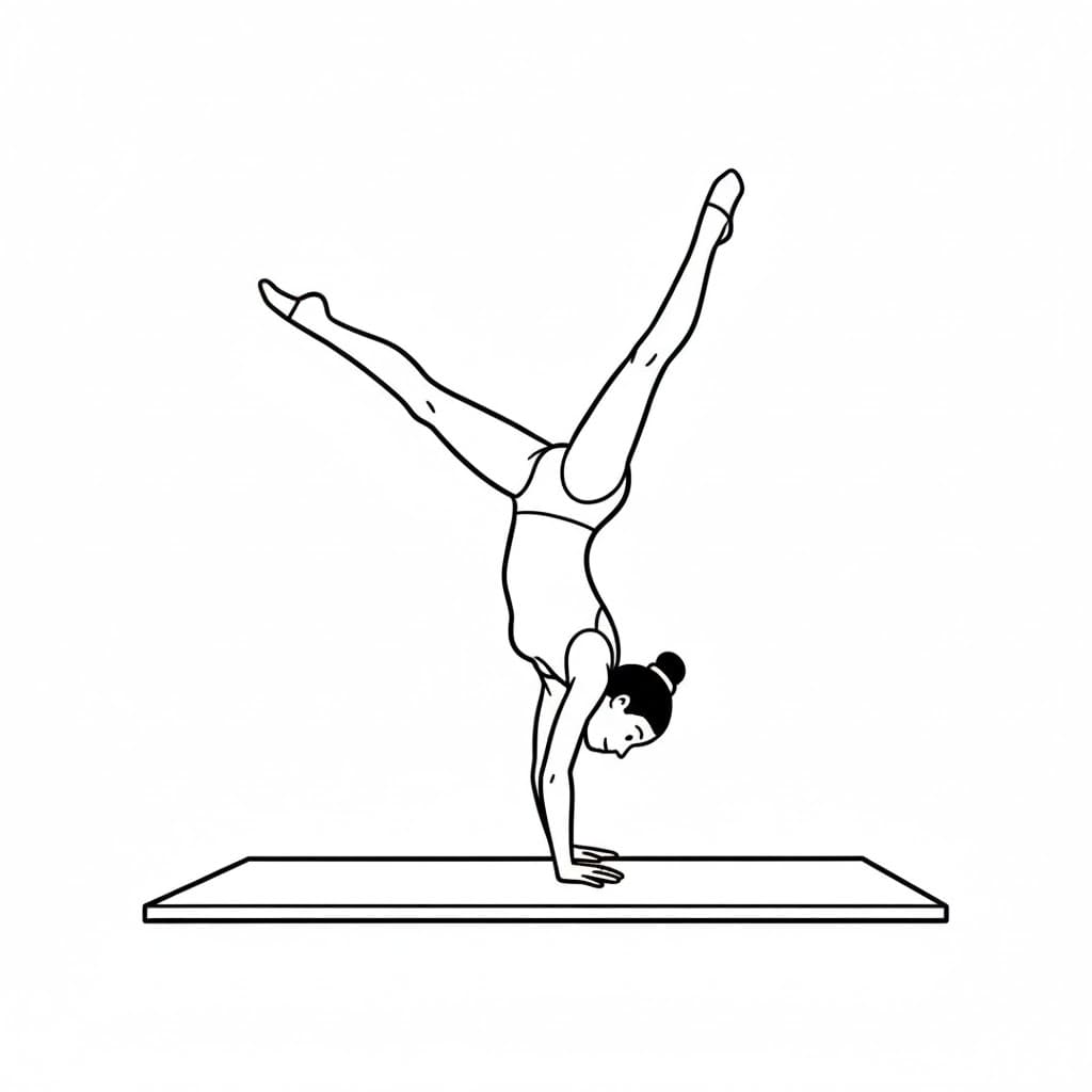 ระบายสี ยิมนาสติกศิลป์สำหรับเด็ก