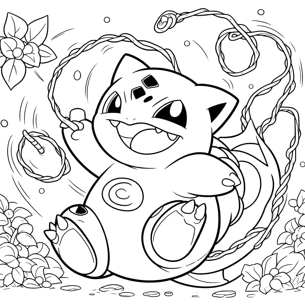 ระบายสี บูลบาซอร์มีความสุข