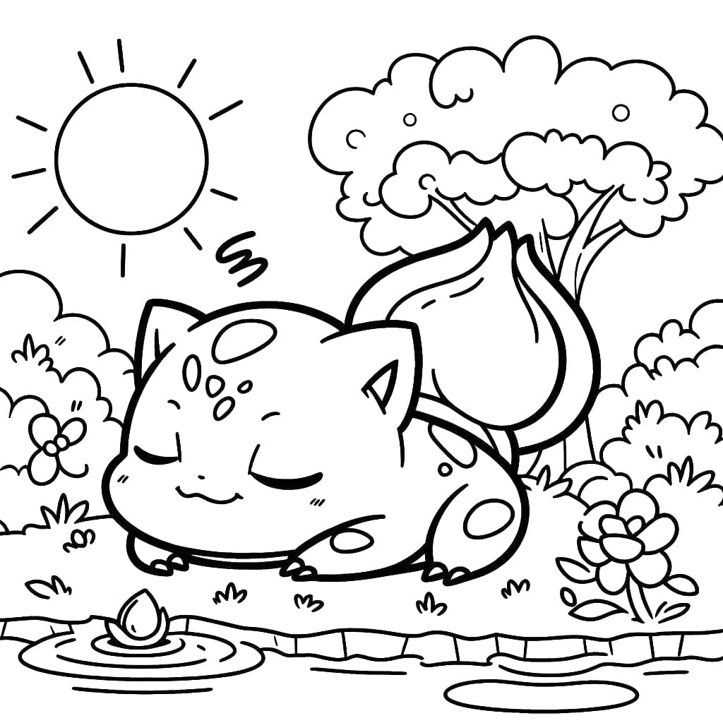 ระบายสี บูลบาซอร์นอนวันนี้