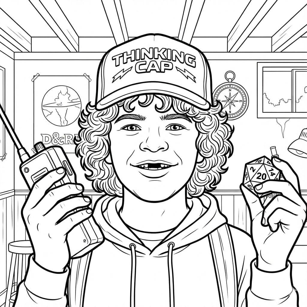 ระบายสี ดัสตินยิ้ม