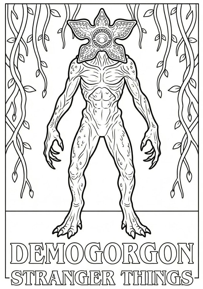 ระบายสี เดโมกอร์กอนจาก สเตรนเจอร์ ธิงส์