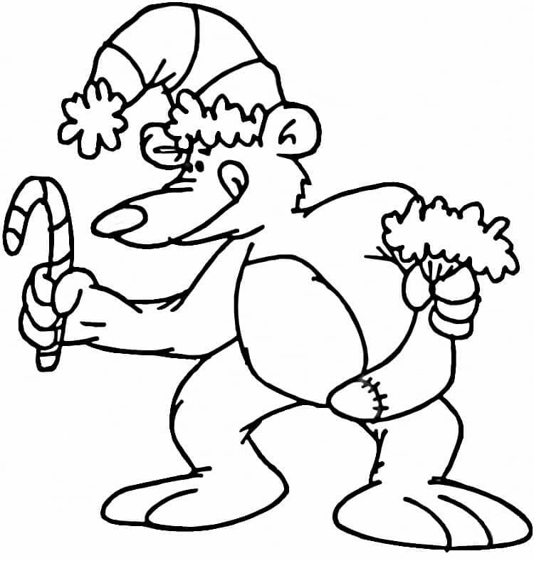 ระบายสี หมีคริสต์มาสสุดฮา